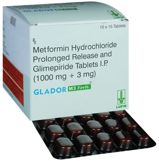 glador m2 forte tablet 15's